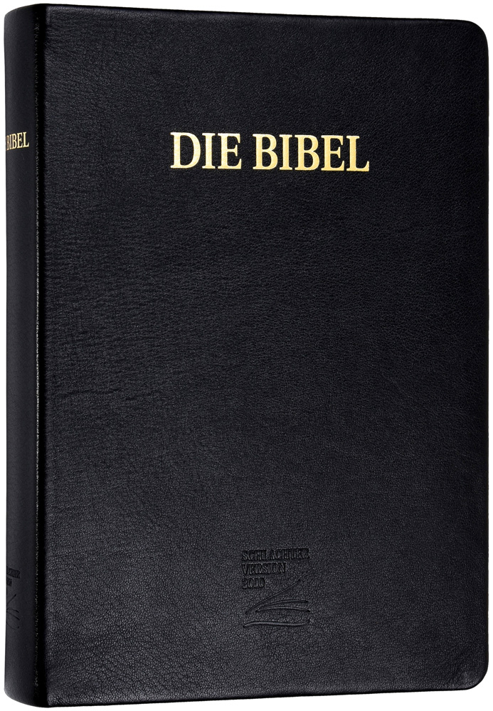 Schlachter 2000 - Kalbsleder-Einband - Großdruckausgabe
